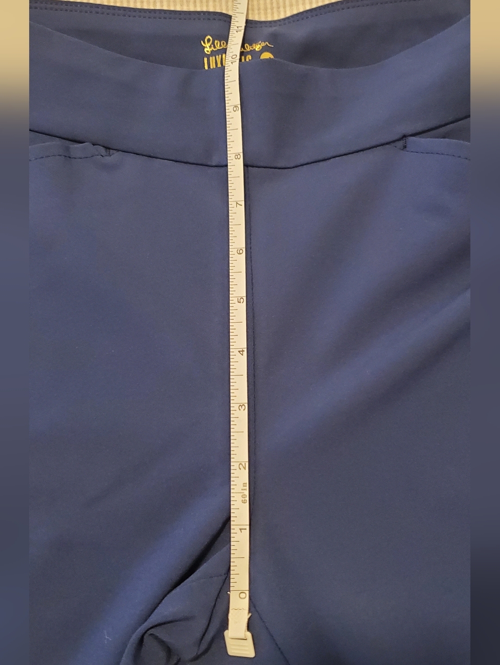 NWT - Lilly Pulitzer Luxletic Navy Crop Pants - Picture 7 of 7